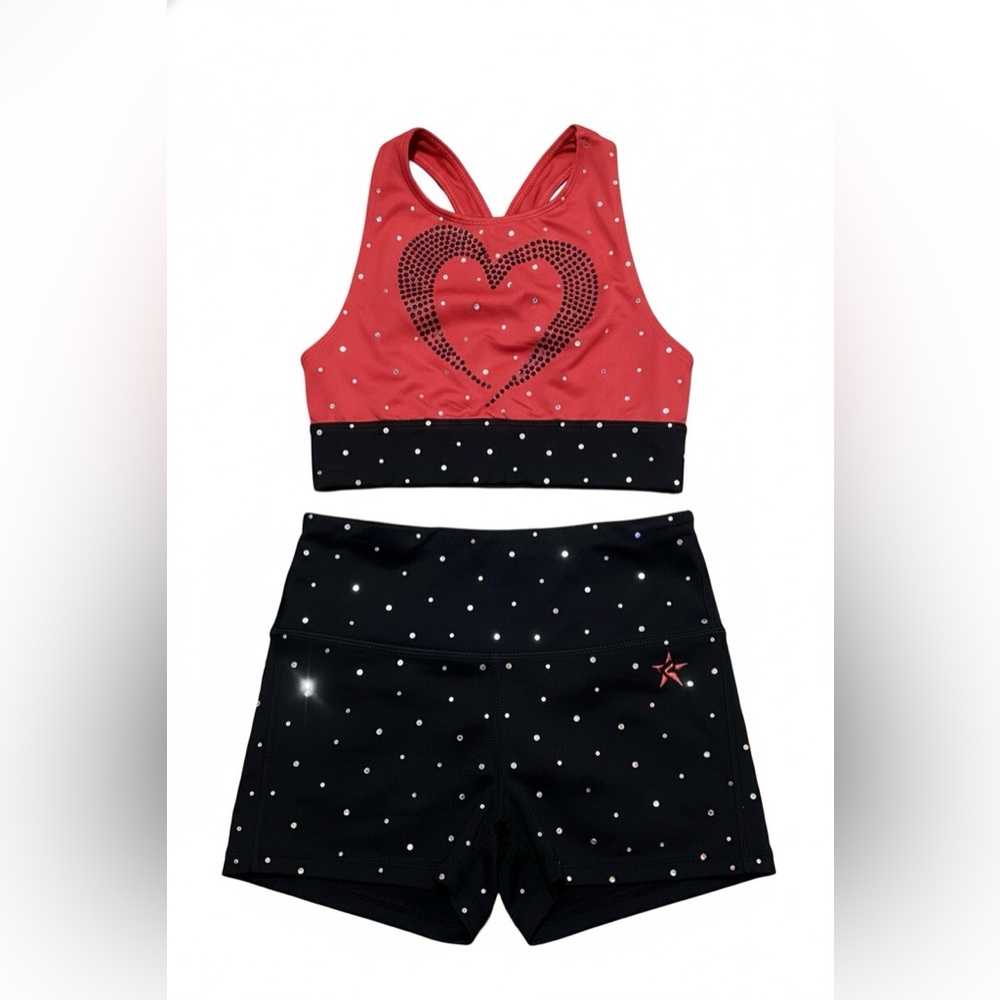 ALL-STAR REBEL ATHLETICS RHINESTONE HEARTS SET
SZ AM
GUC